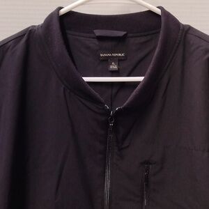 Banana Republic Charcoal Bomber Jacket. Size XL